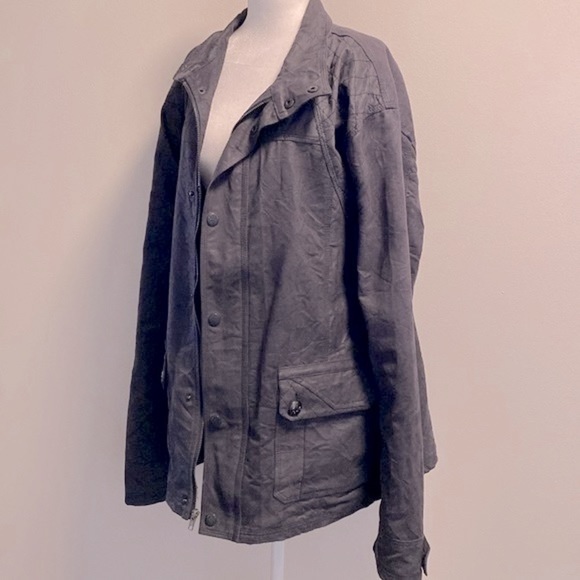 Rock Revival black denim like jacket - Picture 2 of 12